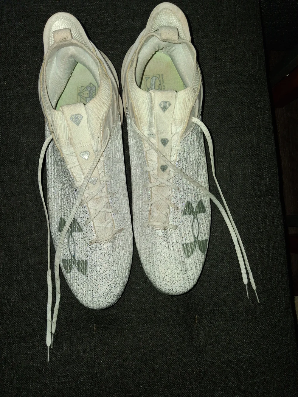 Under Armour Men's White Cleats - Lightweight Performance